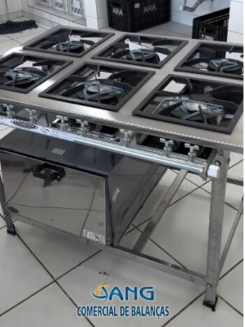 Fogão Industrial 6 Bocas com Forno